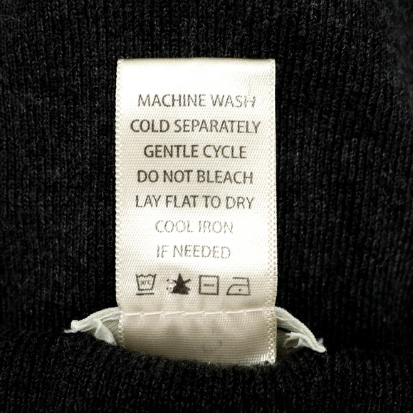 Max Studio Sweater Womens Medium Dark Gray Knit Ruffle Sleeves Cold Shoulder - Picture 12 of 12